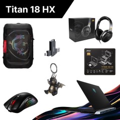 MSI Titan 18 HX A14VIG-293IT Intel® Core™ i9 i9-14900HX Computer portatile 45,7 cm (18") UHD+ 64 GB DDR5-SDRAM 2 TB SSD NVIDIA