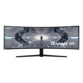 Samsung Odyssey Monitor Gaming G9 (C49G95), Curvo (1000R), 49", 5120x1440 (Dual QHD), 32:9, HDR, Pannello VA, 240 Hz, 1 ms, L...