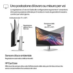 HP Series 7 Pro Monitor serie 7 Pro WQHD+ Thunderbolt 4 da 37,5'' - 738pu